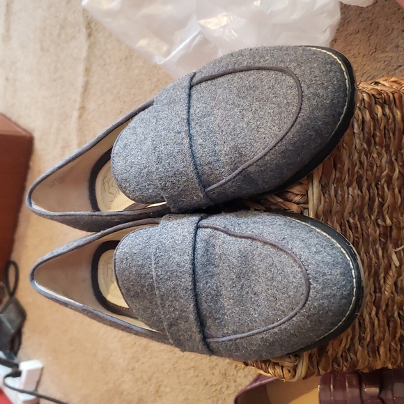 Franco Sarto Shoes - Franco Sarto Gray Wool Blend Hudley Loafers size 7